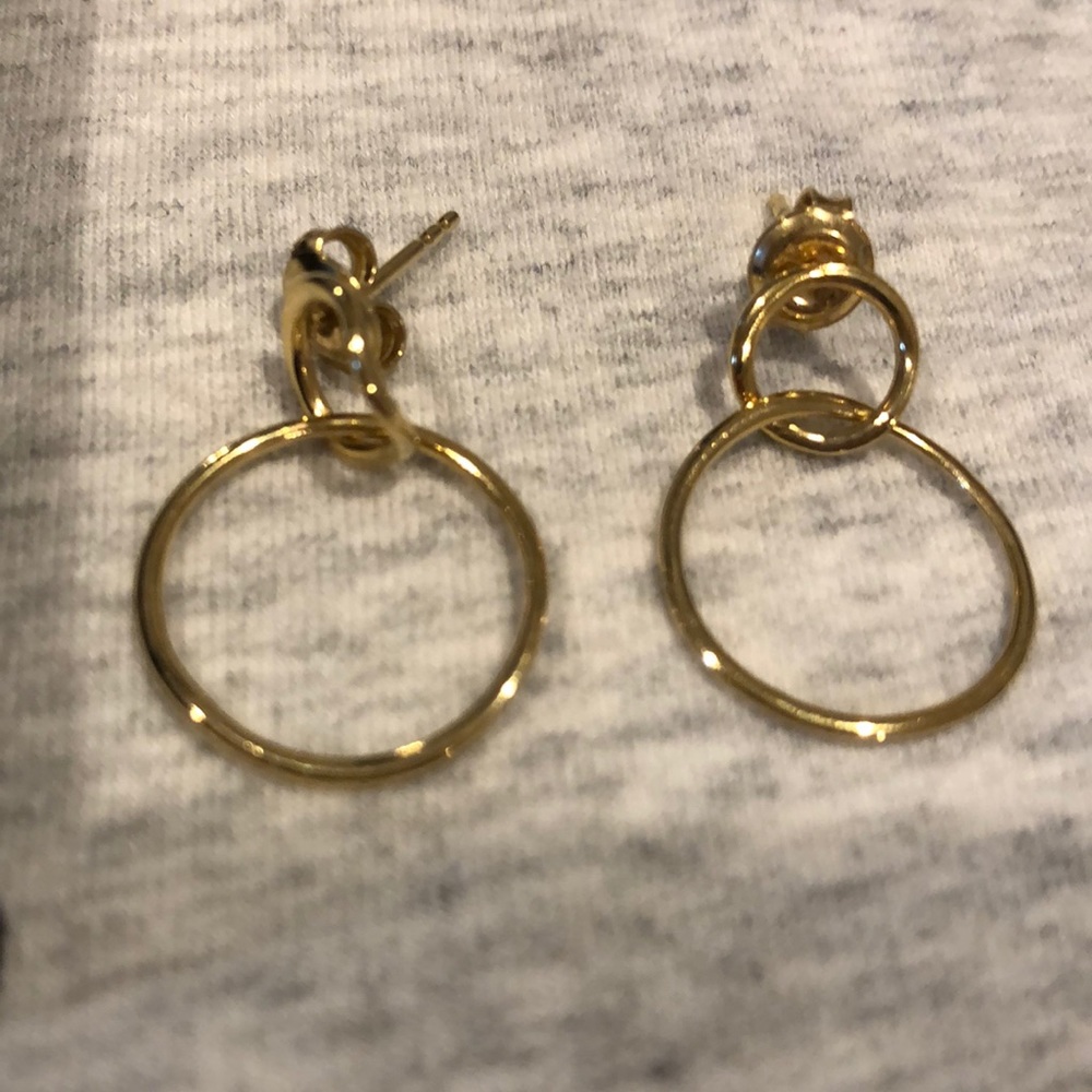 Mejuri double hoop earrings